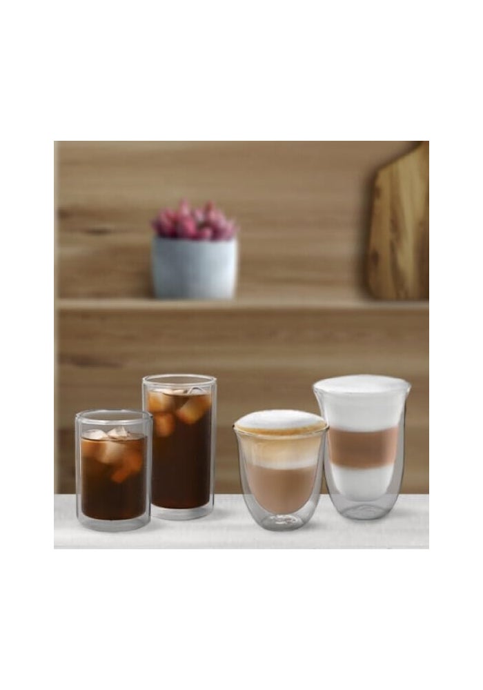 De'Longhi كؤوس قهوة ديلونجي كولد برو DLSC324 مزدوجة الجدران الحرارية، مجموعة من 2، 220 مل - Image 3